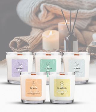 Každá sviečka pre iný pocit 💫 V jednom balení nájdeš pokoj, energiu, lepší spánok aj rovnováhu. Naše terapeutické sójové...