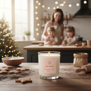 Zavrieš oči a cítiš detstvo ✨ Táto vôňa ti pripomenie, prečo tak miluješ december 🎄 Sójová sviečka Vôňa Vianoc premení...