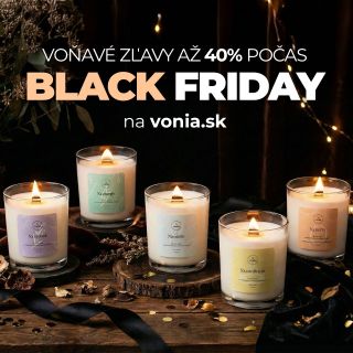 Toto sú najvoňavejšie Black Friday zľavy 🖤🔥 Nakupujte tento týždeň so zľavou až 40 % na všetky sójové sviečky Vonia – od...